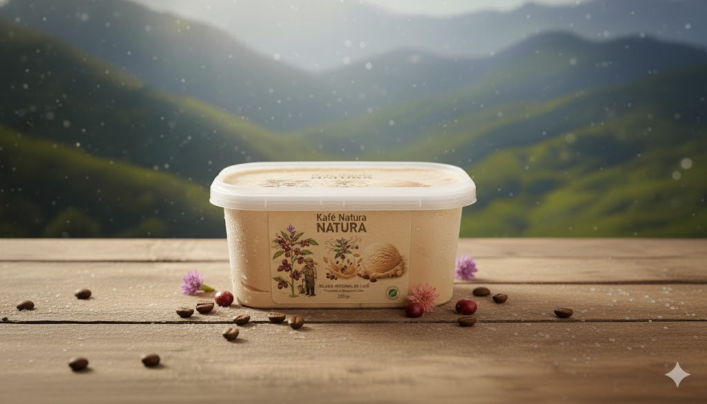 Helado artesanal de café