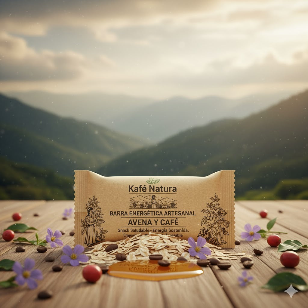 Barras energéticas de avena y café (empaque individual 55g)
