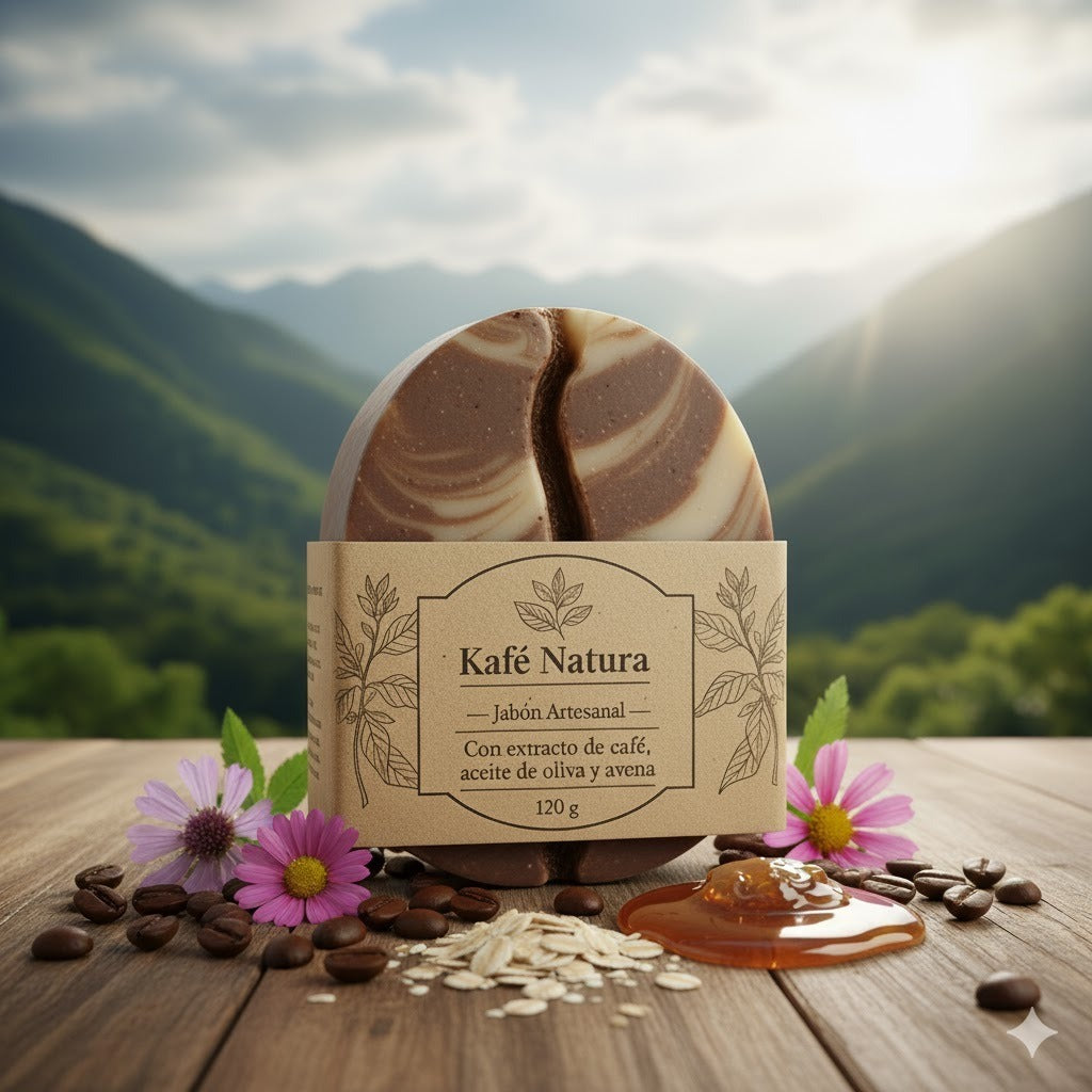 Jabón artesanal de café